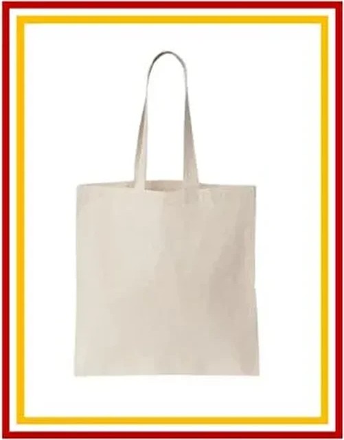 Nakış Hediyelik Baskısız Hambez Ham Bez Çanta 35 x 40 cm Kulplu Düz Renkli Plaj Ekmek Alışveriş Çantası