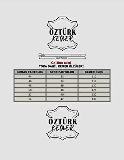 Öztürk Deri Erkek 3'lü Kumaş Kemer Suni Deri Malzeme ile Günlük ve Özel Kullanıma Uygun görsel 5
