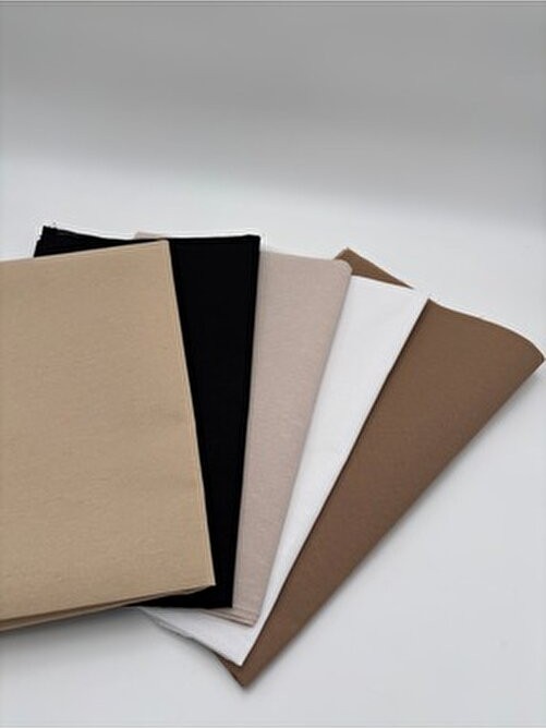 kumasfabrik 120 x 50 cm Pamuklu Astarlık Kumaş/çanta Astarı( 5 Adet Renk ) görsel 3
