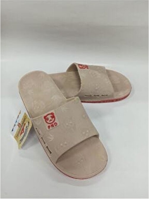Gezer Unisex Kaydırmaz Siyah Panda Desen Plastik Terlik Eva Malzemeden Günlük Kullanım İçin görsel 8