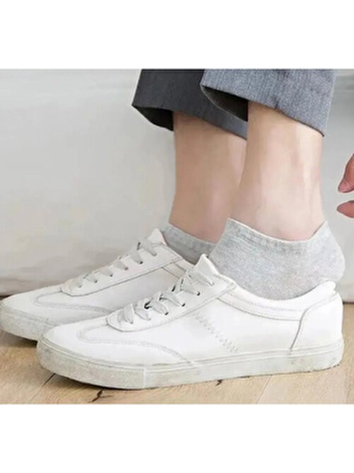Çorap Çekmecesi 12'li Basic Modeli Kısa Çorap Beyaz görsel 2