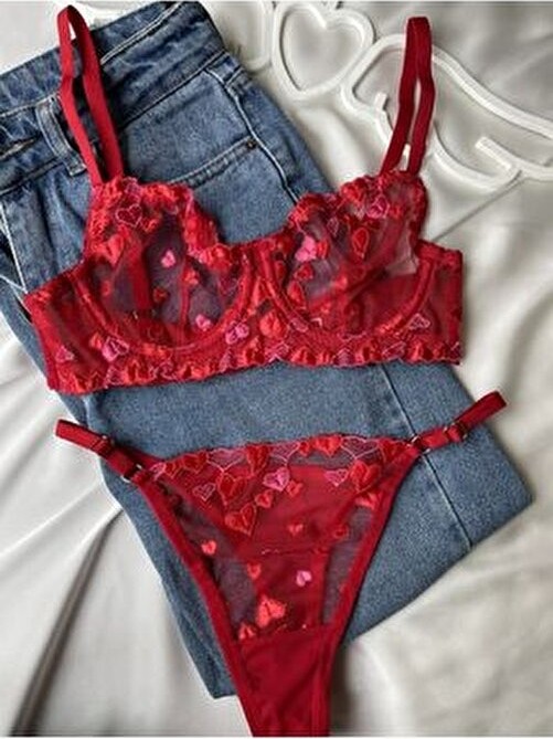 Thrill Bra Begjaer Kalpli Dantel Balenli Sütyen Bralet Külot Takım 2 Parça Kadın İç Giyim