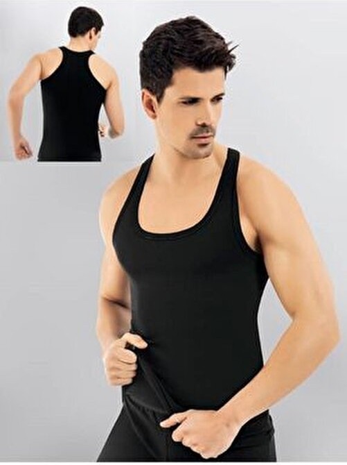 Süsen Lingerie Rambo Atlet 6'lı Paket Beyaz Erkek Atlet, Denim Kumaş, Atletik Sporcu Atleti, Rahat Kalıp görsel 4