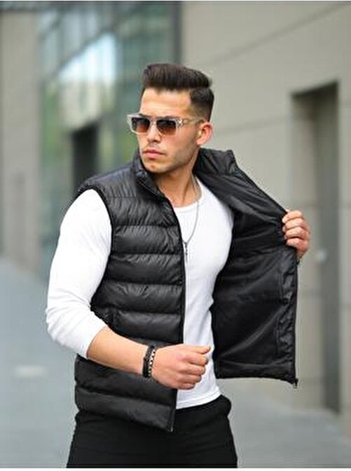 Trend Yaşar Focus Store Siyah Şişme Yelek görsel 3