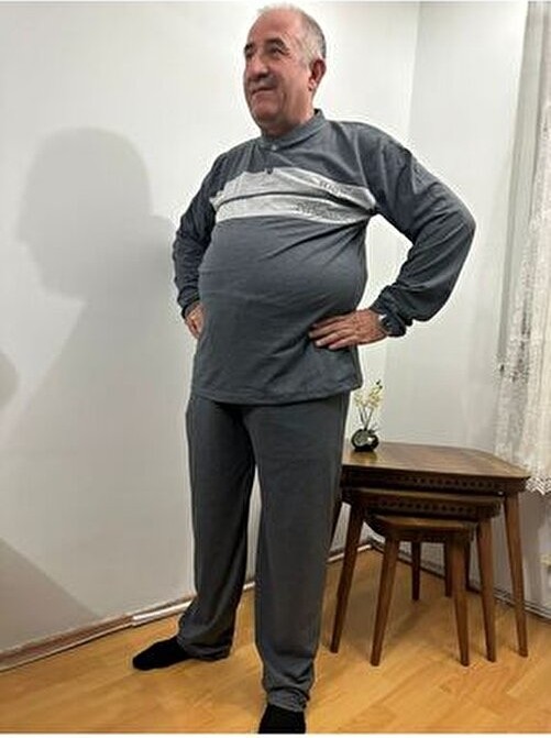 Şipka %100 Pamuklu Süprem Erkek Büyük Beden Pijama Takımı 835