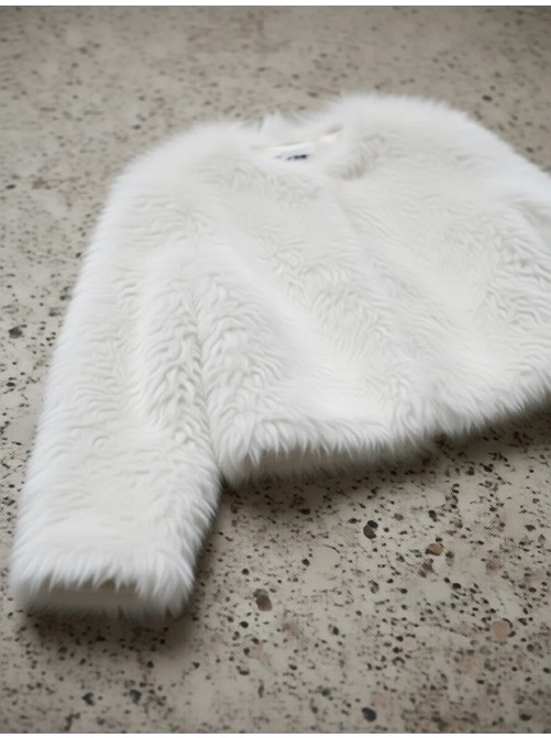 Moda Durağı Yakasız Ithal Kaliteli Kürk görsel 7