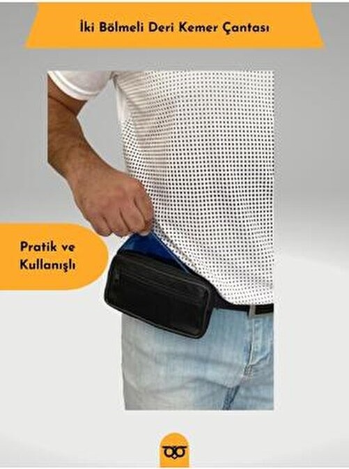 İamleather Deri Kemere Takılan Çanta Telefon Gözlük Cüzdan Anahtarlık Çantası görsel 5