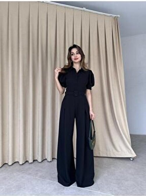 Moda Durağı Steffy Tulum 5004 - Siyah görsel 2