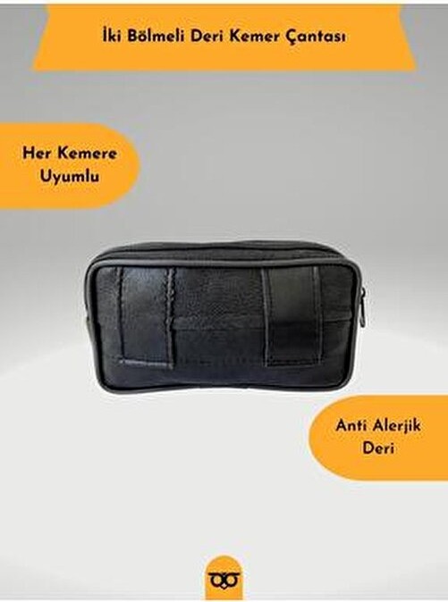 İamleather Deri Kemere Takılan Çanta Telefon Gözlük Cüzdan Anahtarlık Çantası görsel 2