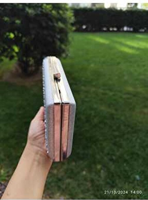 Lowell Home Yarım Taşlı Kutu Abiye Çanta görsel 2