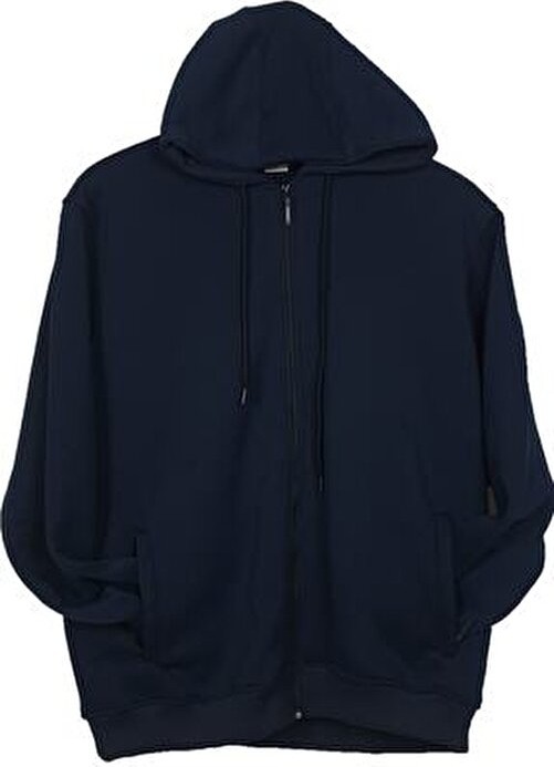 Lifeguard Büyük Beden Kapşonlu Fermuarlı Kışlık Sweatshirt görsel 3