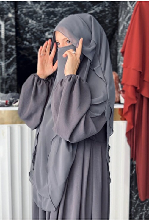 Fashion Journey Mihrisina Collection Hafif ve Nefes Alabilir Gölgeli Oval Sufle Eşarp 140 x 70 cm Geometrik Desen Şifon