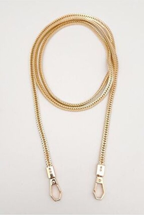 İTHAL 120 cm Uzunluğunda Light Gold Renk Kadın Kancalı Çanta Zinciri Aksesuar
