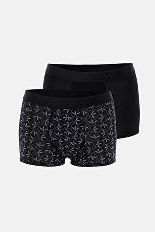 Dagi Siyah 4210 Desenli Micro Modal Boxer