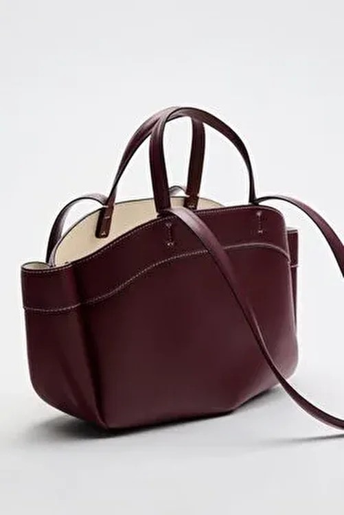 Daj Company Bordo Shopper Kadın Tote El ve Omuz Askılı Çantası