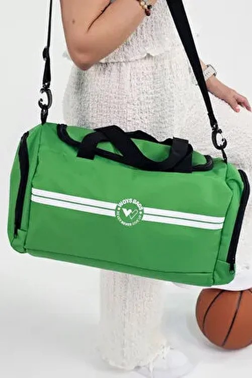 Woys Unisex Siyah Bölmeli Sporcu Çantası