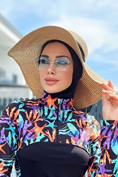 Remsa Mayo Hasır Şapka Kurdele Detaylı Camel Renkli Polyester Malzeme ile Şıklık Sunar görsel 2