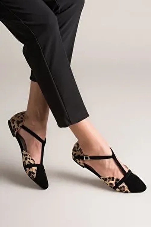 Fox Shoes Saks Mavi/su Yeşili Kadın Babet Süet Malzeme ile Neolit Tabanlı Günlük Ayakkabı