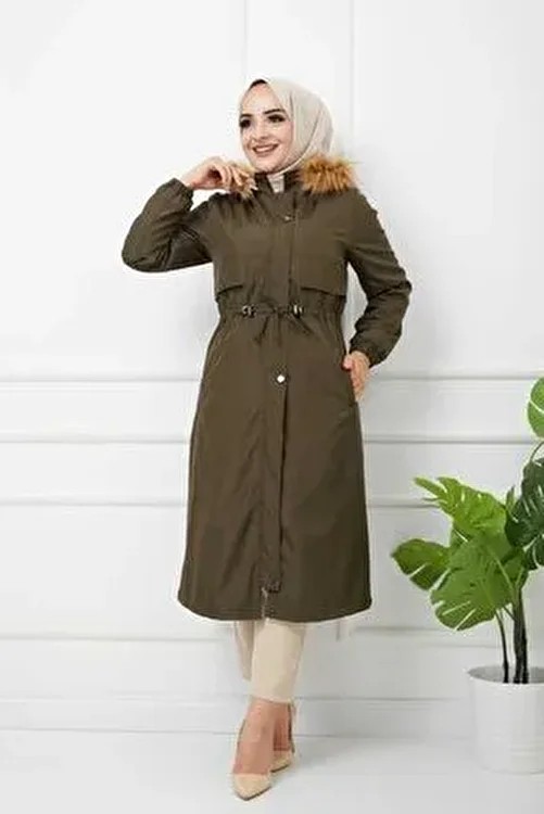 Vibeys Collection Içi Kürklü ve Su Geçirmez Kışlık Mont & Kaban