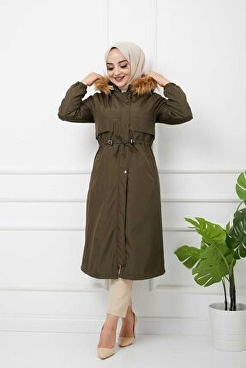 Vibeys Collection Içi Kürklü ve Su Geçirmez Kışlık Mont & Kaban görsel 2
