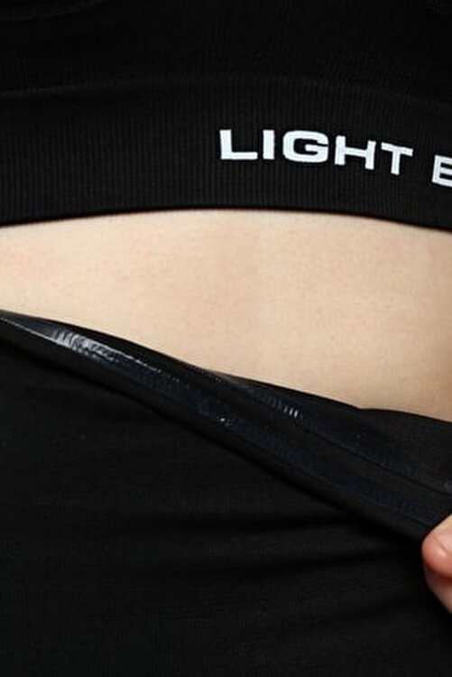 Light Black Kadın Kısa Korse Şort Dış Giyim Siyah Düz Desen Fitted Özellikli Spor Tarz Nefes Alabilir Kumaş görsel 8