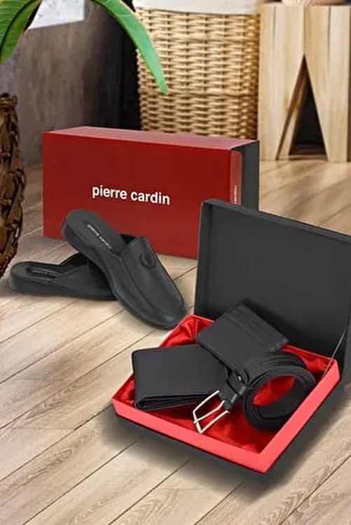 Pierre Cardin Armalı 289 Çeyiz Terliği %100 Hakiki Deri Erkek Günlük Kullanım İçin Şık Tasarım