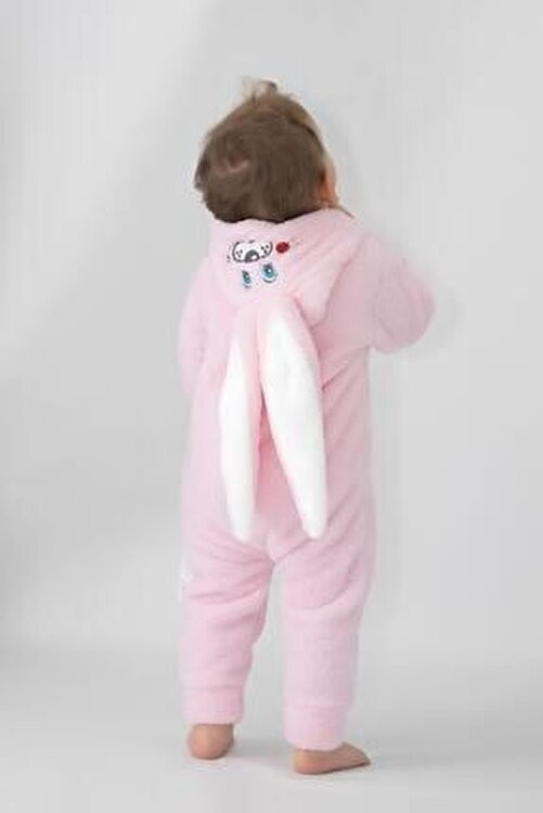 Alyakids Erkek Çocuk Welsoft Tavşan Kulaklı Kışlık Tulum görsel 3