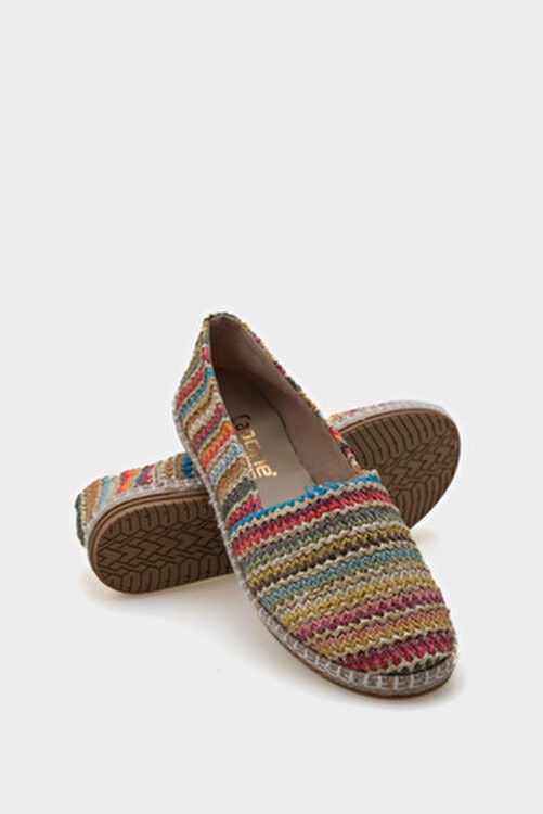 Capone Outfitters Pasarella Hasır Kadın Espadril görsel 3