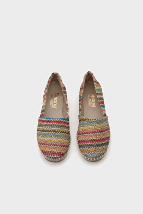 Capone Outfitters Pasarella Hasır Kadın Espadril görsel 5
