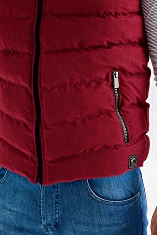 Dynamo Erkek Safran Kapüşonlu Polar Astarlı Şişme Yelek görsel 5