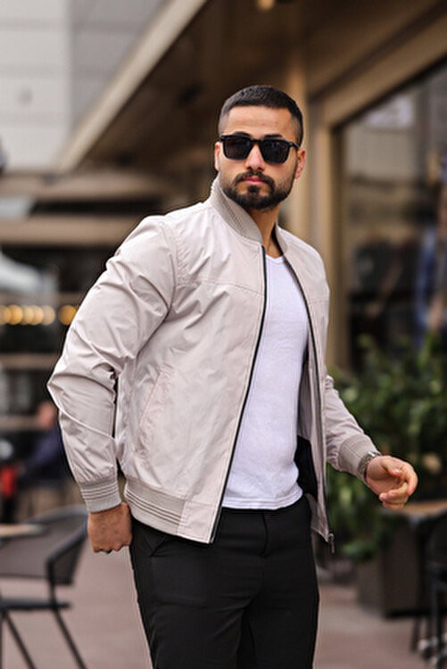 Baselco Erkek Taba Süet Kolej Ceket Slim Fit Uzun Kol Dokuma Kumaş ile Günlük Kullanım İçin görsel 6