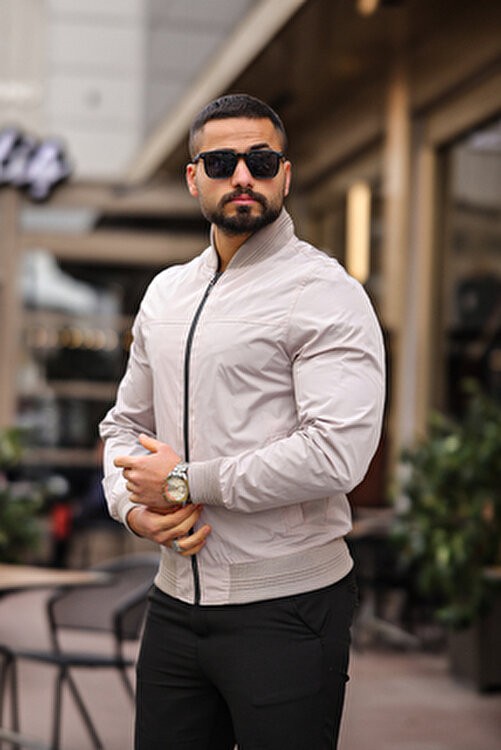 Baselco Erkek Taba Süet Kolej Ceket Slim Fit Uzun Kol Dokuma Kumaş ile Günlük Kullanım İçin görsel 5