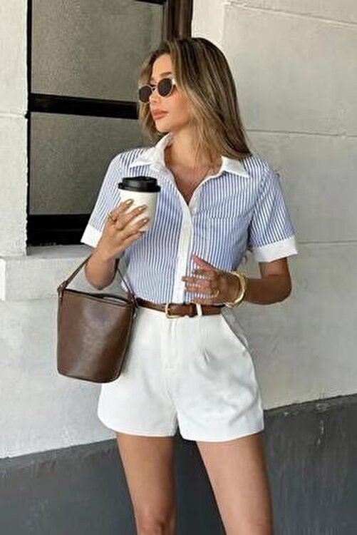 Madmext Siyah Yüksek Bel Wed Leg Pileli Kadın Mini Şort MG2537 görsel 4