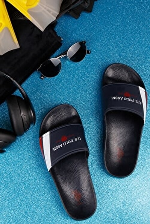 U.S. Polo Assn. 3m Willy 3fx Erkek Terliği Suni Deri Günlük Kullanım İçin Lacivert Yaz Sezonu