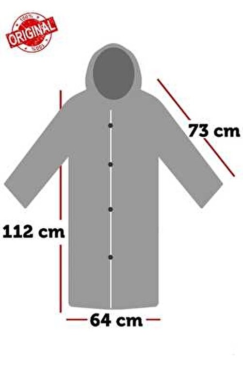 Vanckey Kadın Erkek Yağmurluk Kapüşonlu Çıtçıtlı Eva Sarı Yağmurluk Unisex görsel 4