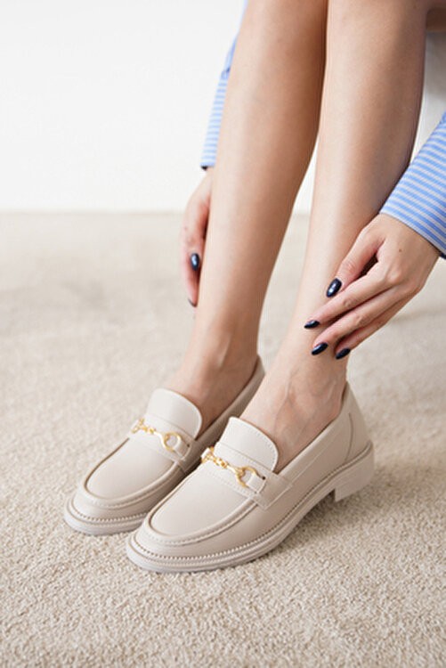 Özse Shoes Siyah Cilt Toka Detaylı Oxford Loafer Ayakkabı Erkek Suni Deri Malzeme Düz Taban görsel 8
