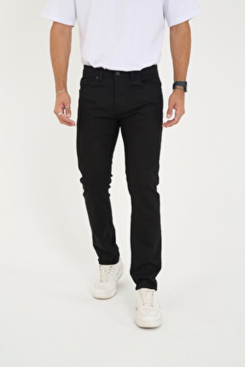 Enzim Jeans Regular Fit Denim Pantolon Erkekler İçin Likralı Düz Kesim Konforlu Tasarım görsel 3