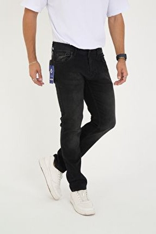 Enzim Jeans Regular Fit Denim Pantolon Erkekler İçin Likralı Düz Kesim Konforlu Tasarım görsel 7