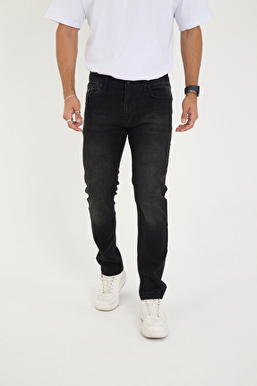 Enzim Jeans Regular Fit Denim Pantolon Erkekler İçin Likralı Düz Kesim Konforlu Tasarım görsel 8