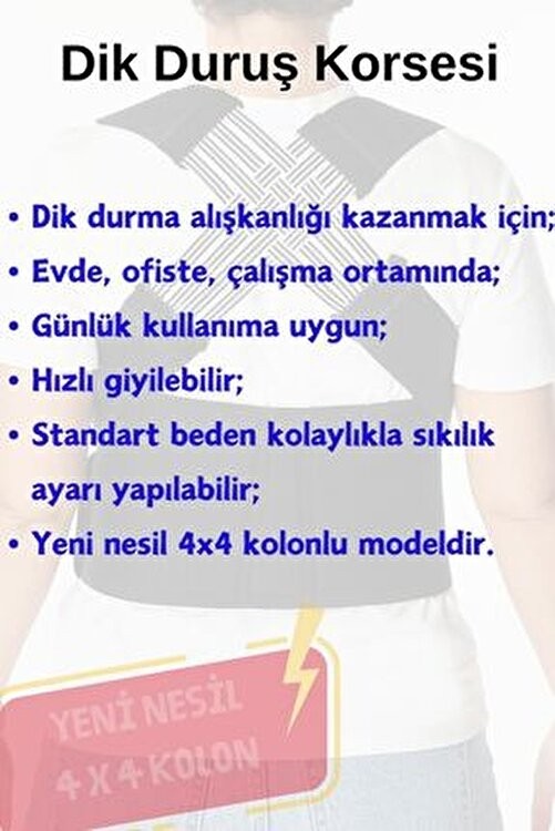 BYENS Dik Duruş Korsesi Kadın Erkek Kamburluk Önleyici Korse Sırt Omuz Kambur Dikduruş Durmak Için görsel 2