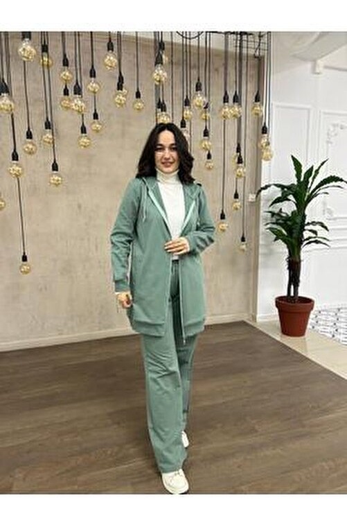 Alerva Tesettür Eşofman Takımı Taş Kordonlu görsel 7