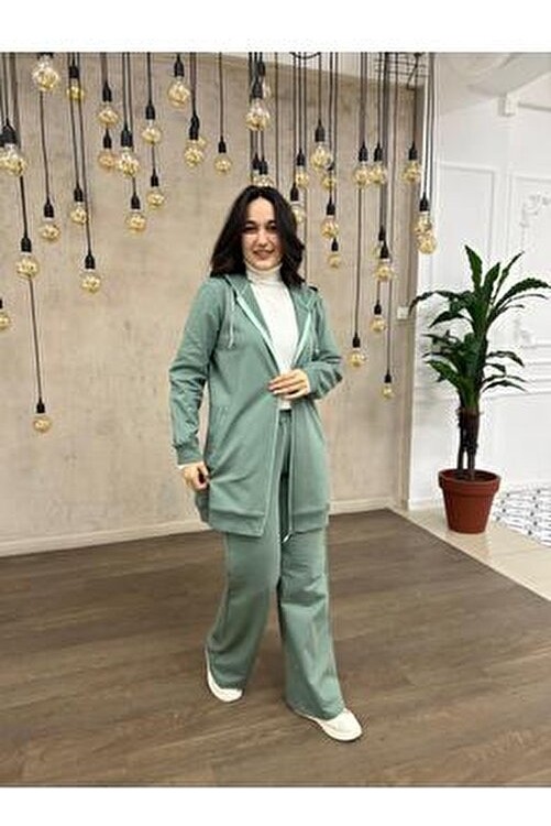 Alerva Tesettür Eşofman Takımı Taş Kordonlu görsel 8