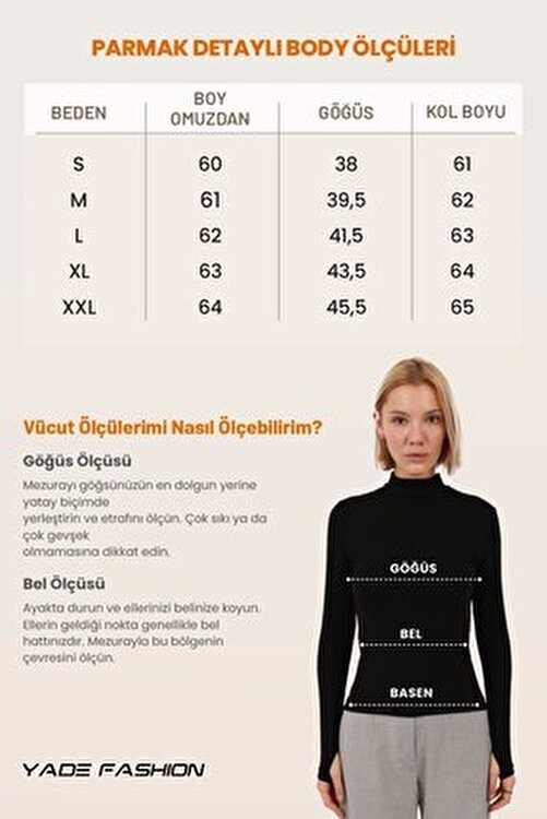 Yade Fashion Kadın Siyah Beyaz Kahverengi 3'lü Parmak Detaylı Body Set görsel 5