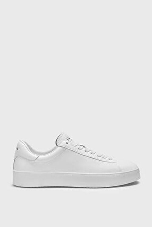 Lufian Anton Adel Sneaker Ayakkabı Deri Beyaz Kadın Erkek Günlük Kullanım İçin Eva Taban