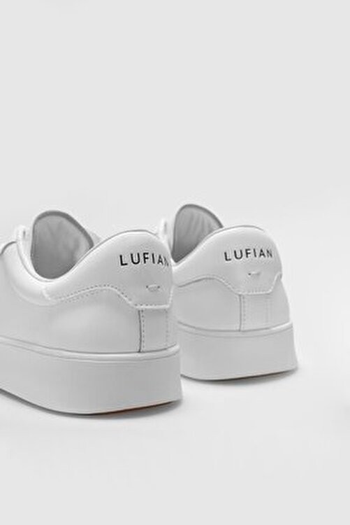 Lufian Anton Adel Sneaker Ayakkabı Deri Beyaz Kadın Erkek Günlük Kullanım İçin Eva Taban görsel 5