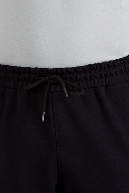 Slazenger Erkek Siyah Eşofman Altı Uzun Paça Regular Kalıp Günlük Stil Malzeme Dokuma görsel 5