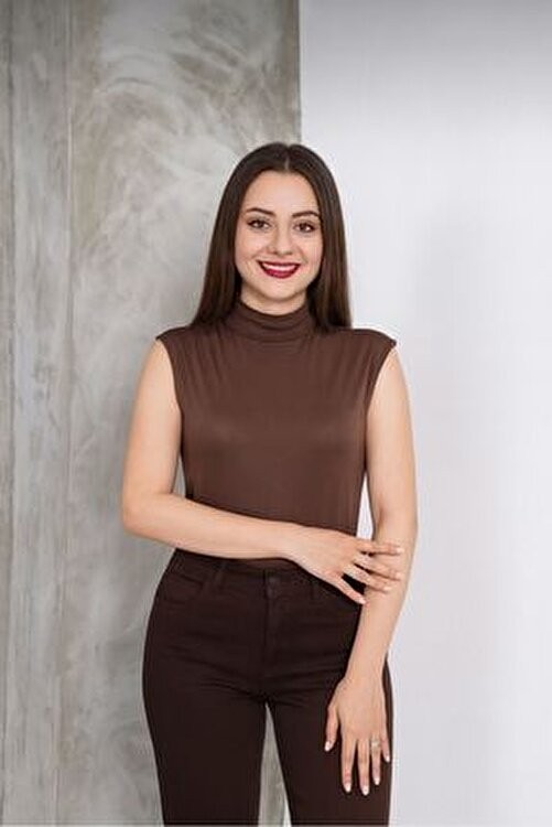 Hashtag Kadın Balıkçı Yaka Sıfır Kol Body 6'lı Set Viskon Kumaş görsel 3