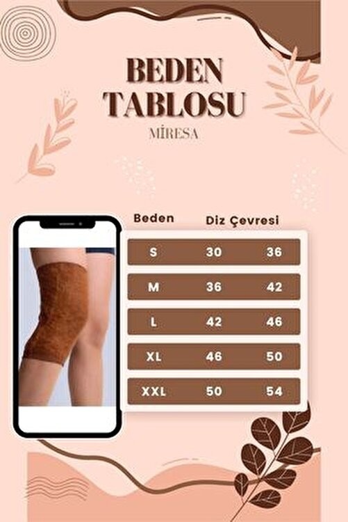 Miresa Nolinahot Deve Tüyü Yün Dizlik Korse Kahverengi Sıcak Tutan Dokuma Özellikli görsel 2