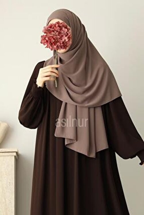 Asilnur Elif Büyük Boy Siyah Şal 70X220 cm Medine İpeği Yumuşak Dokulu Rahat Kullanım