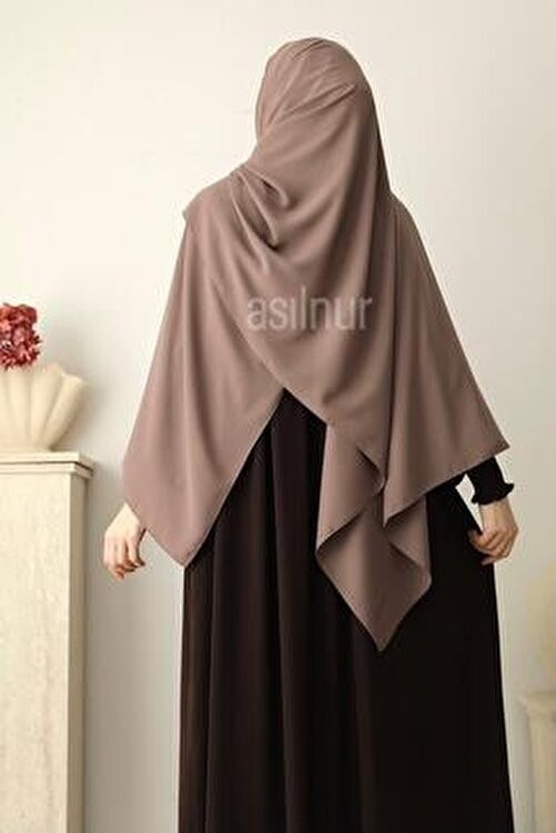 Asilnur Elif Büyük Boy Siyah Şal 70X220 cm Medine İpeği Yumuşak Dokulu Rahat Kullanım görsel 4